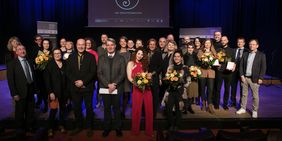 PreisträgerInnen und Preisstiftende Radiopreis der österreichischen Erwachsenenbildung. Foto: Katharina Fröschl-Roßboth